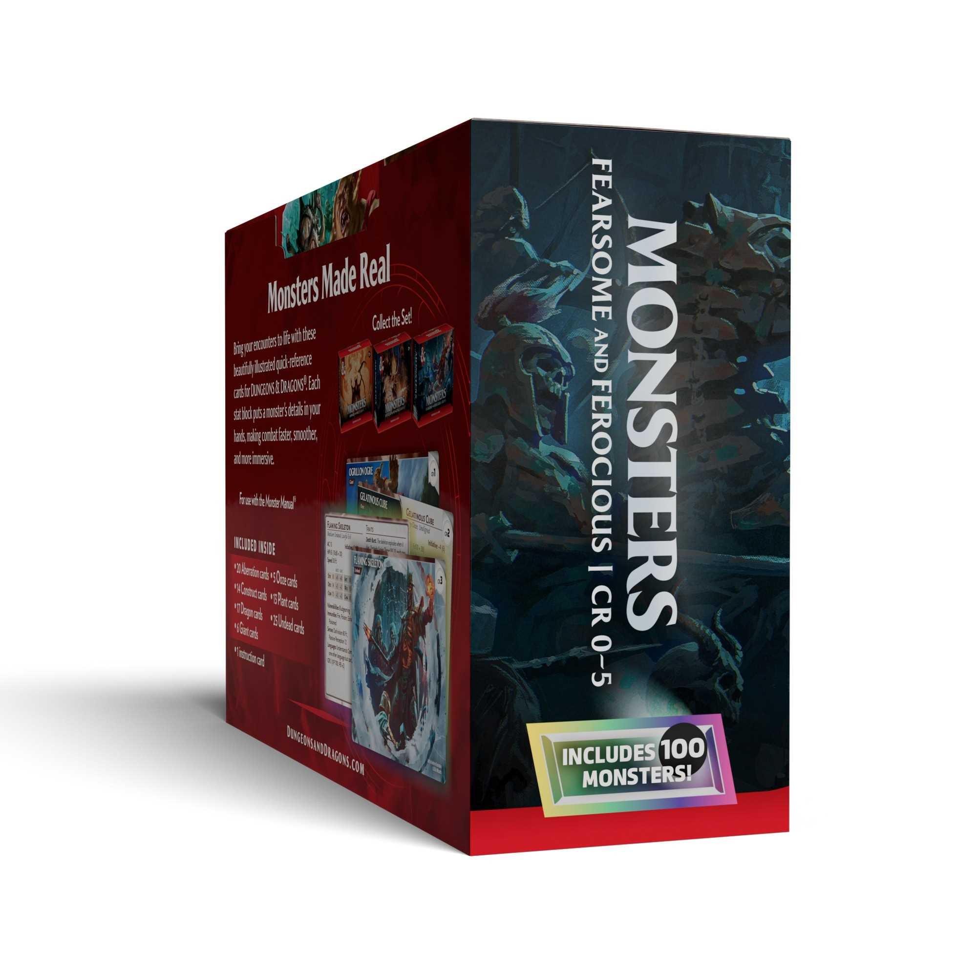 Dungeons & Dragons Trove Monsters Fearsome and Ferocious deck contents - Loaded Dice