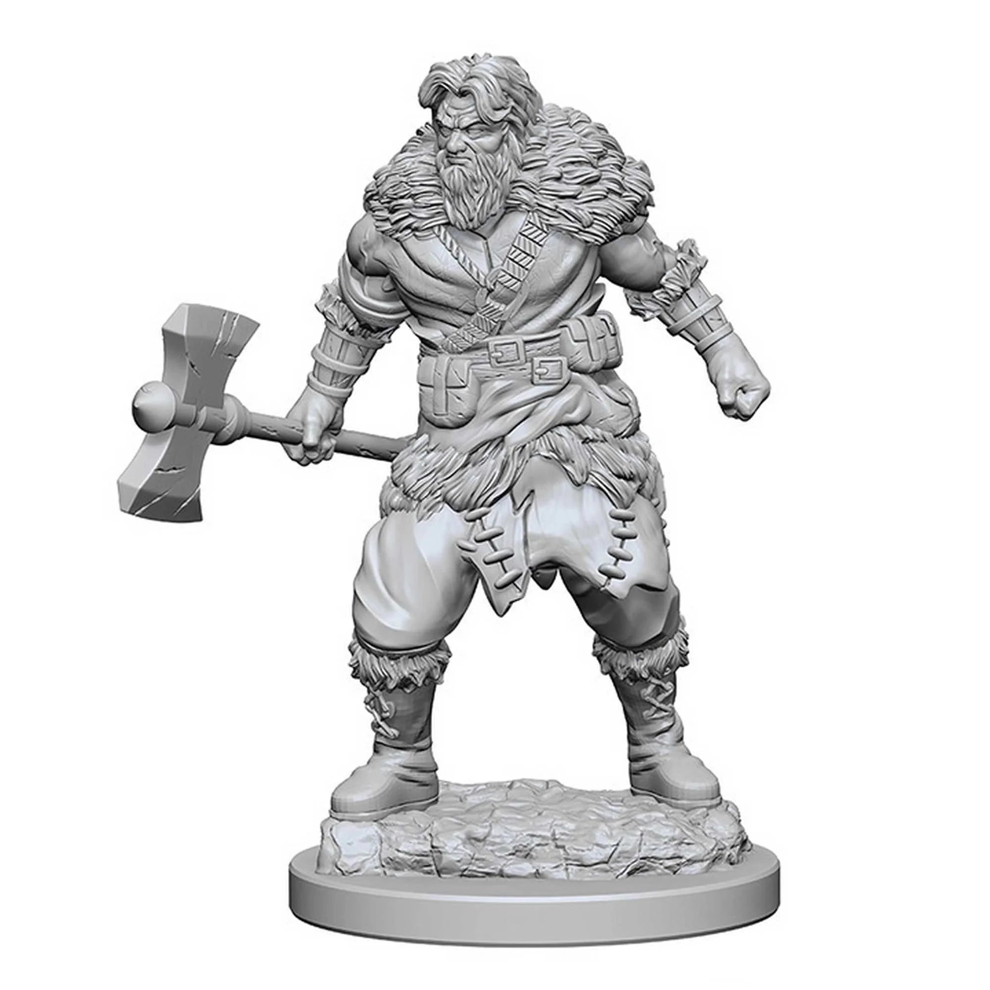 Human Male Barbarian: D&D Nolzur's Marvelous Unpainted Miniatures (W1) - Loaded Dice