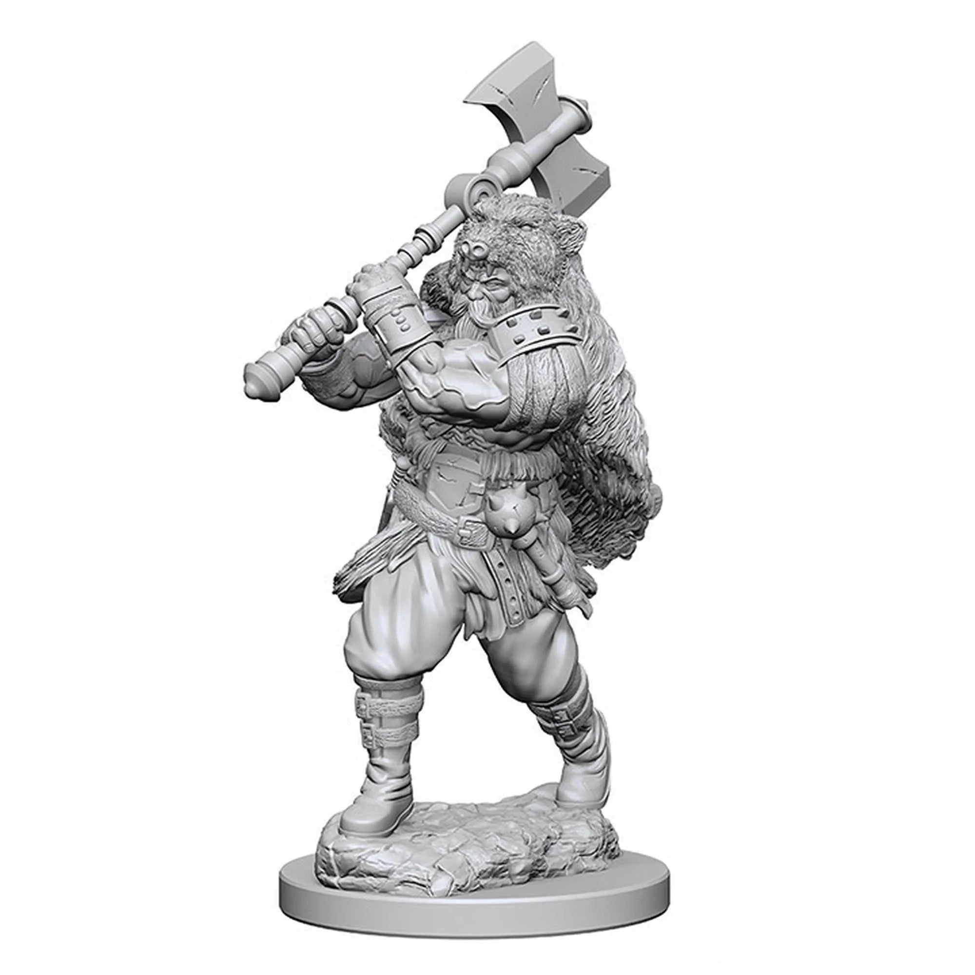 Human Male Barbarian: D&D Nolzur's Marvelous Unpainted Miniatures (W1) - Loaded Dice