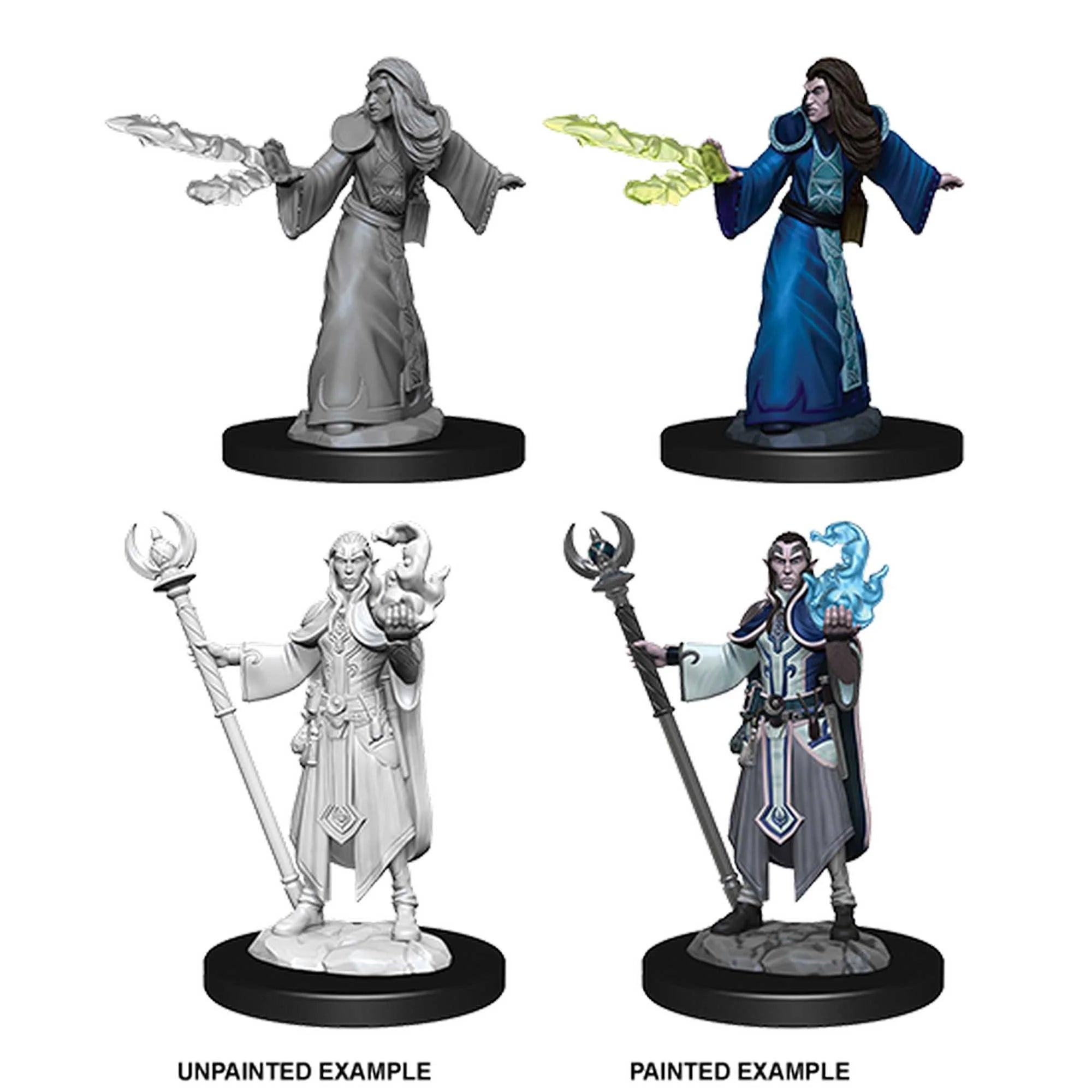 Male Elf Wizard: D&D Nolzur's Marvelous Unpainted Miniatures (W9) 100D&D - Loaded Dice