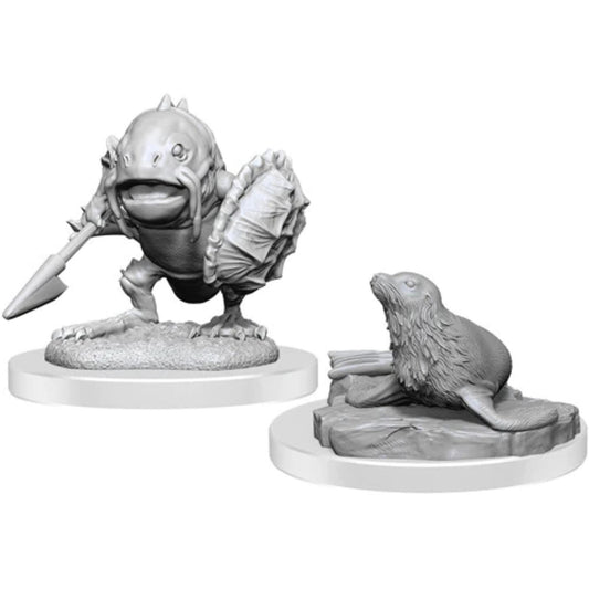 D&D Nolzur's Marvelous Miniatures: Locathah & Seal - Wave 20 - Loaded Dice