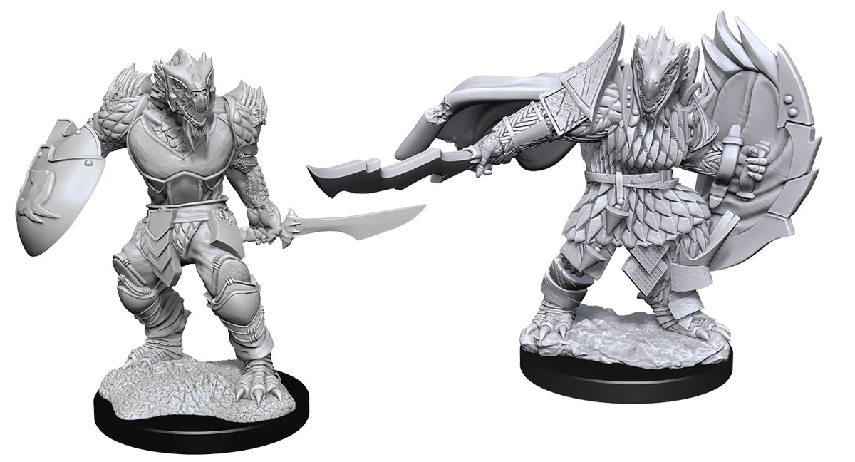 Dragonborn Fighter Male: D&D Nolzur's Marvelous Unpainted Miniatures (W15) - Loaded Dice