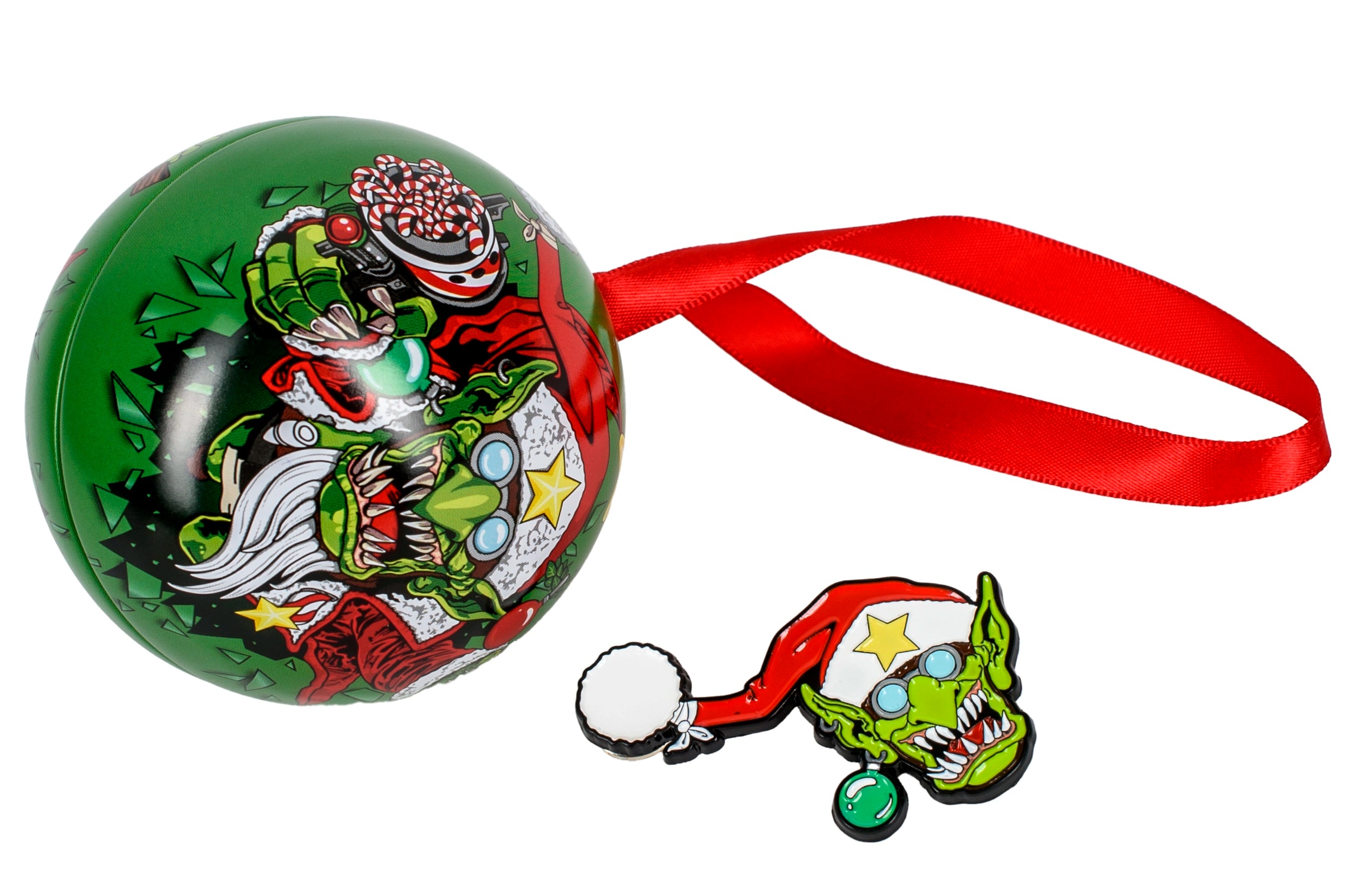 Warhammer Red Gobbo Bauble with Pin