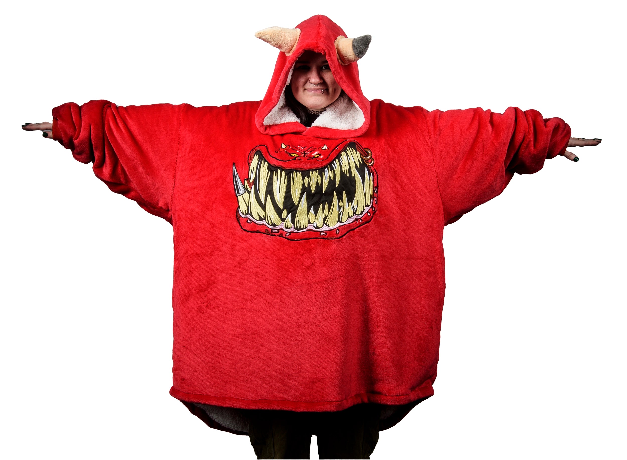 Warhammer 40,000: Red Squig Hooded Blanket - Loaded Dice
