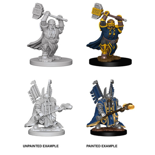 Dwarf Male Paladin: D&D Nolzur's Marvelous Unpainted Miniatures (W5) - Loaded Dice