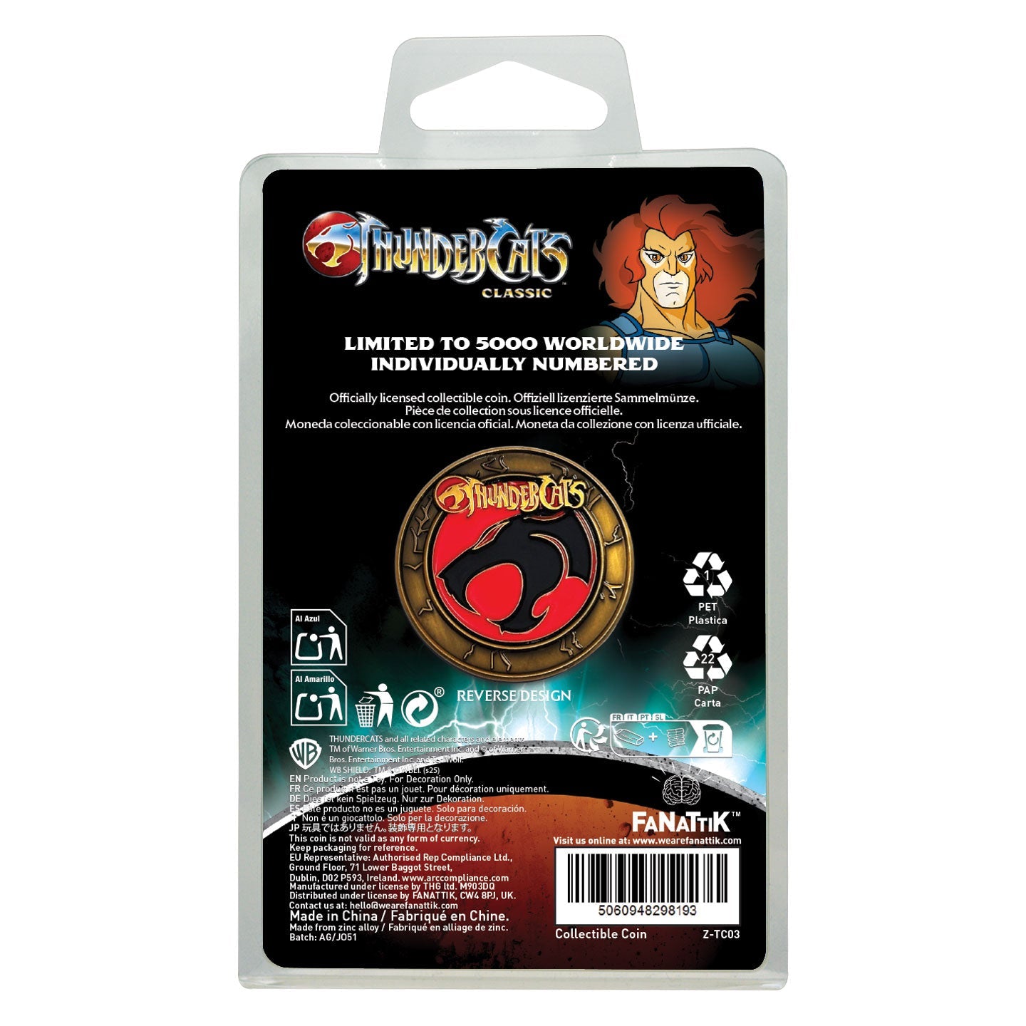 ThunderCats 40th Anniversary Lion-O Coin - Loaded Dice