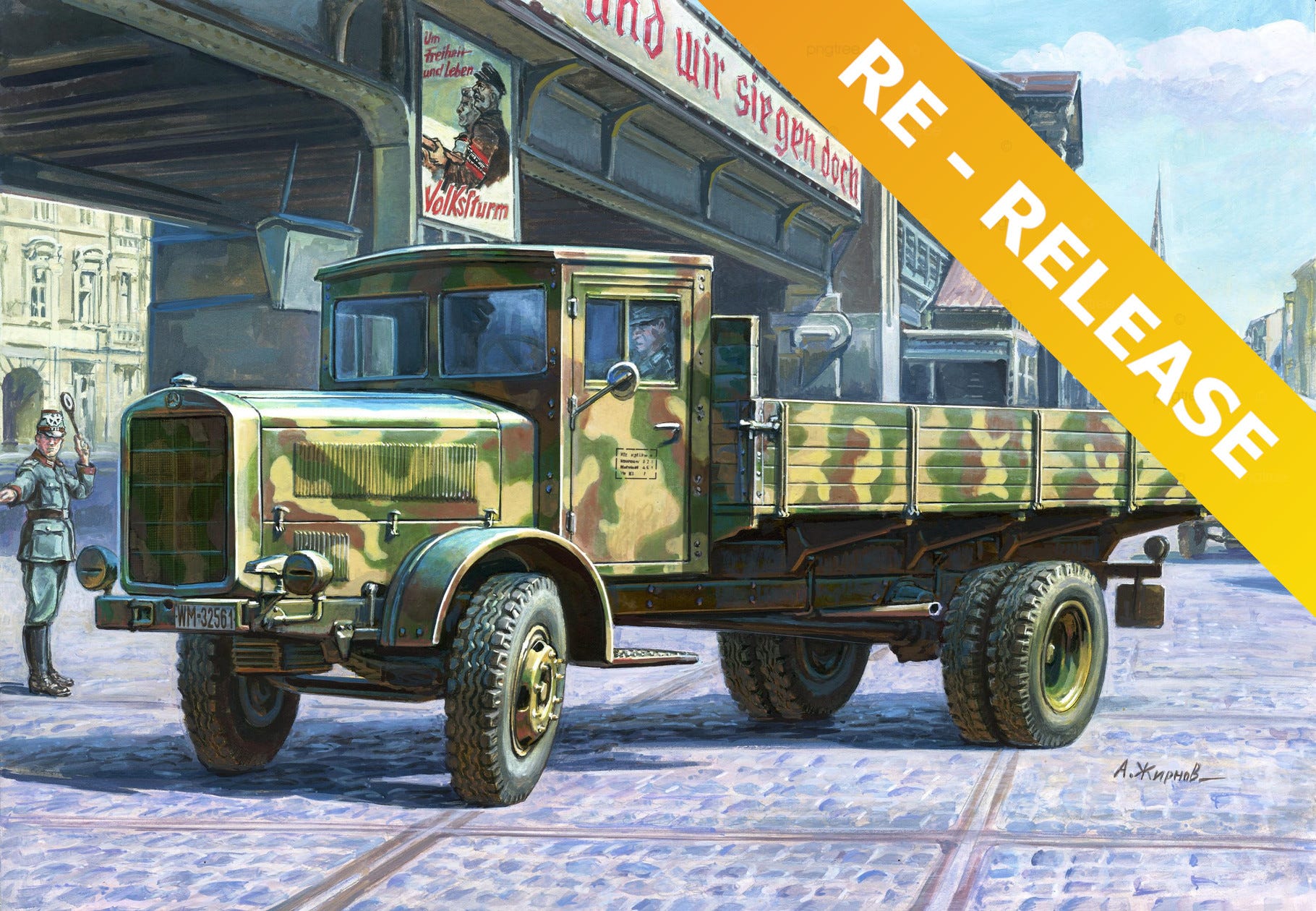 Zvezda 1:35 German Heavy Truck L-4500 Einheitsfahrerhaus - Z3647
