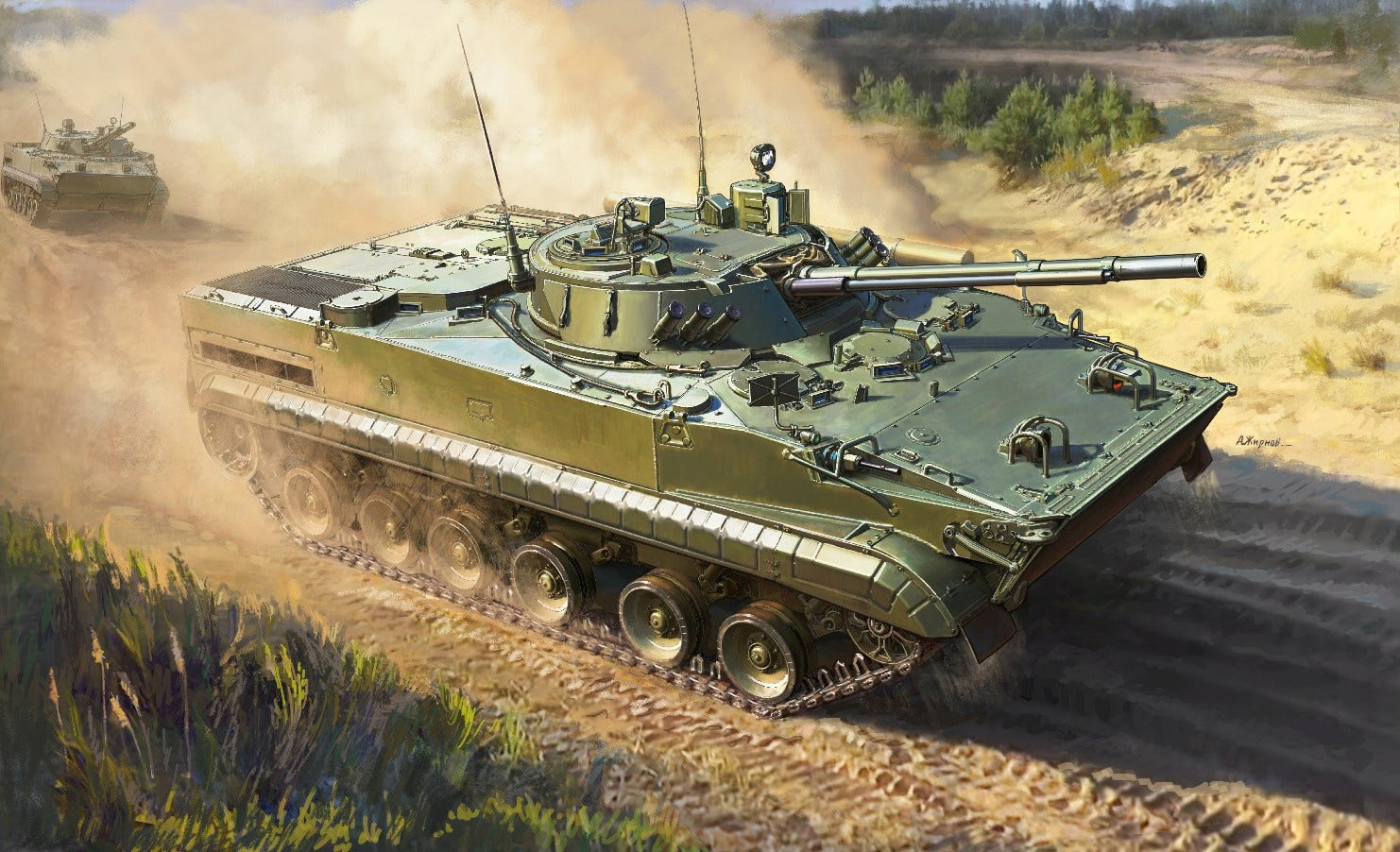 Zvezda 1:35 BMP Russian Armoured Tracked Vehicle - Z3649