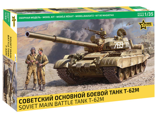 Zvezda 1:35 Soviet Main Battle Tank T-62M - Z3679