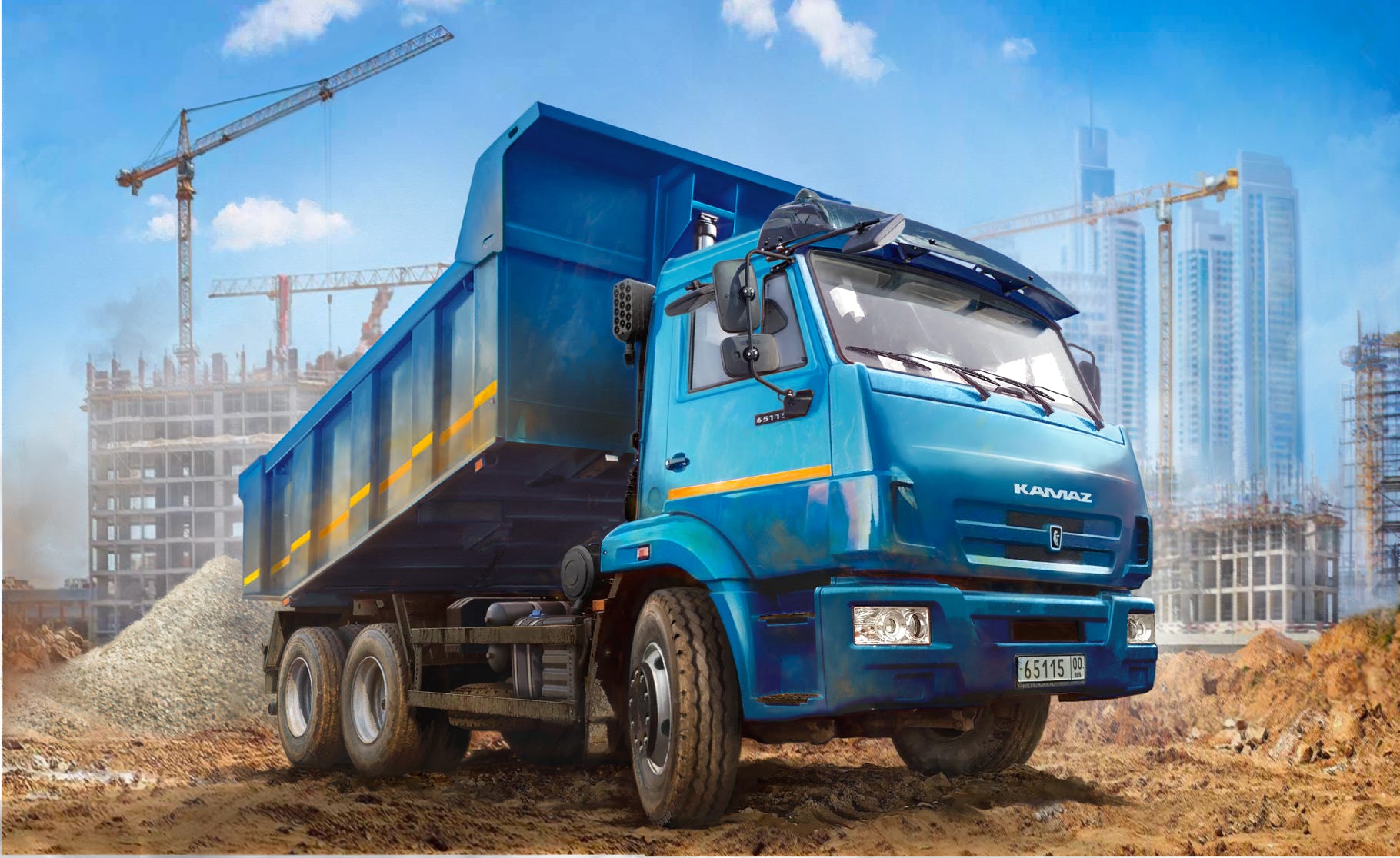 Zvezda 1:43 Kamaz Dump Truck - Z43006