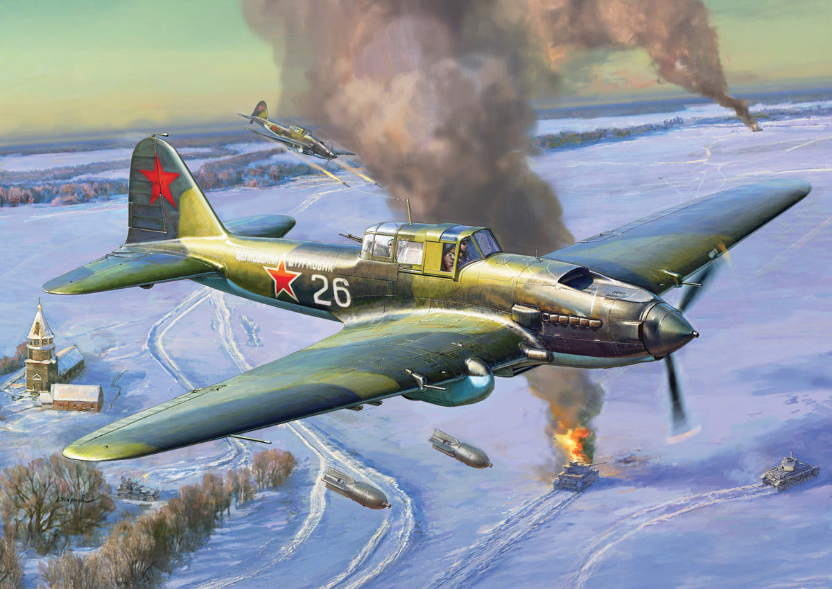 Zvezda 1:48 IL-2 Sturmovik Attack Aircraft (1943) - Z4826