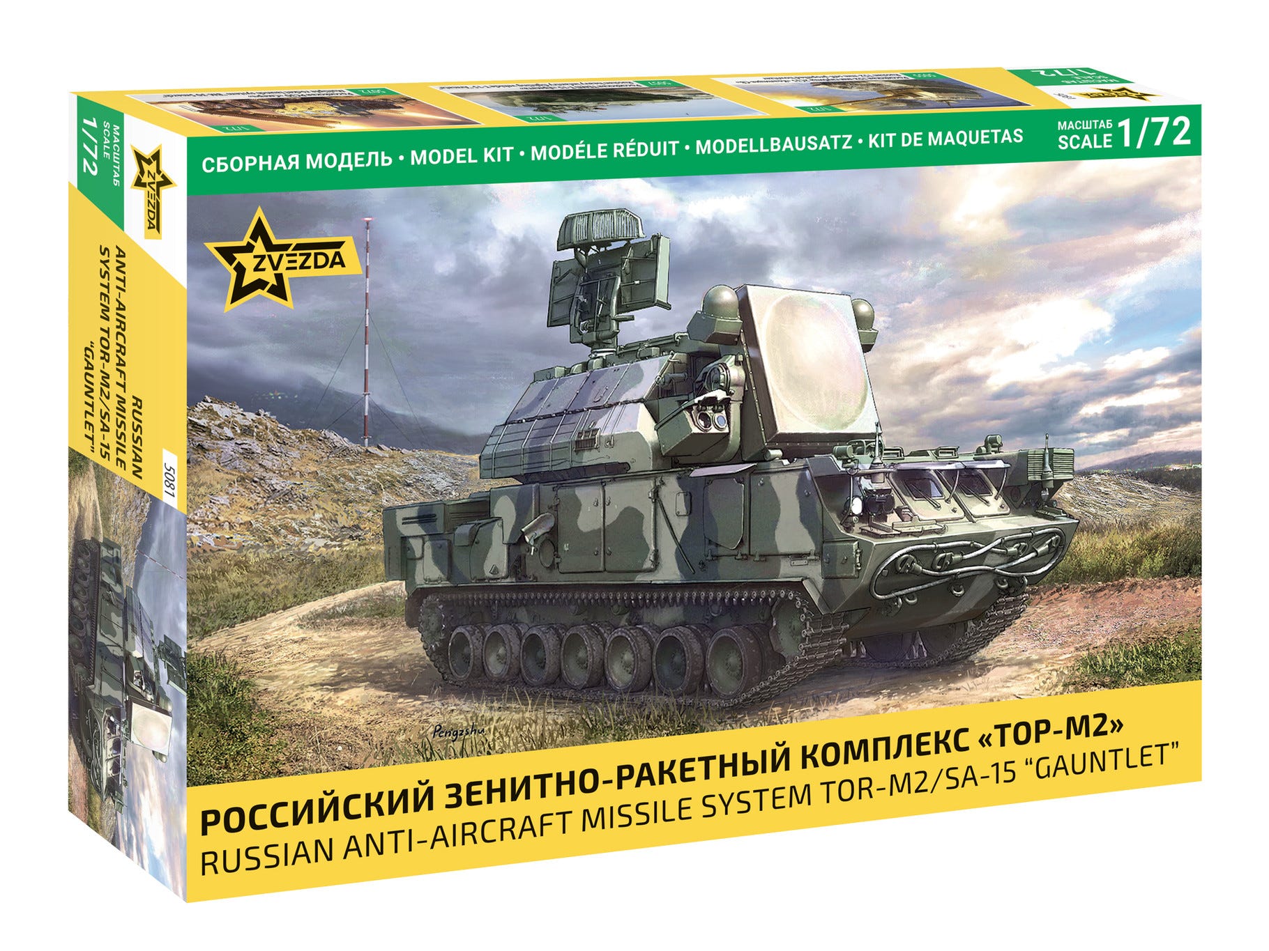 Zvezda 1:72 Anti-Aircraft Missile System TOR-M2/SA-15 Gauntlet - Z5081