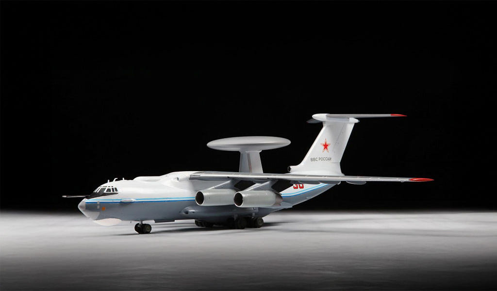 Zvezda 1:144 A-50 Mainstay Early Warning Recon Aircraft - Z7024