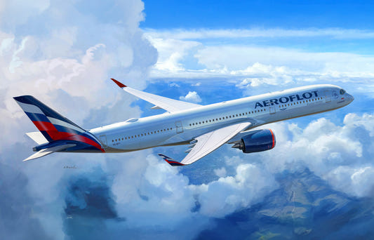 Zvezda 1:144 Airbus A350-900 Passenger Plane - Z7039
