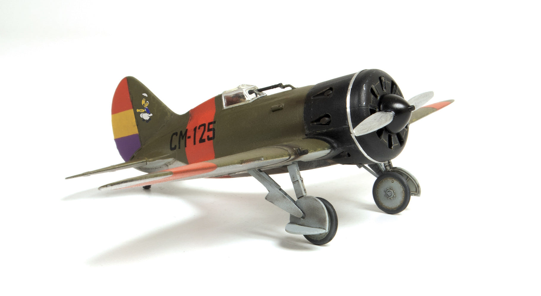 Zvezda 1:72 I-16 Polikarpov Type 5 Soviet Fighter Aircraft - Z7330