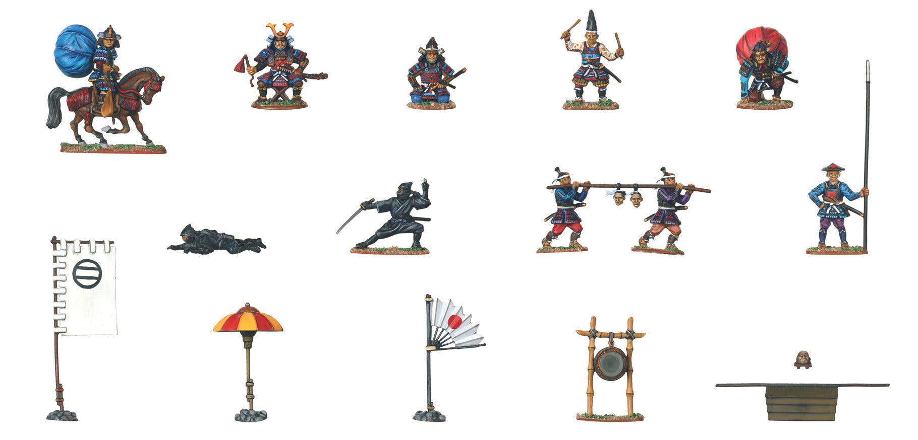 Zvezda 1:72 Samurai Army Headquarters (28 Figures) - Z8029