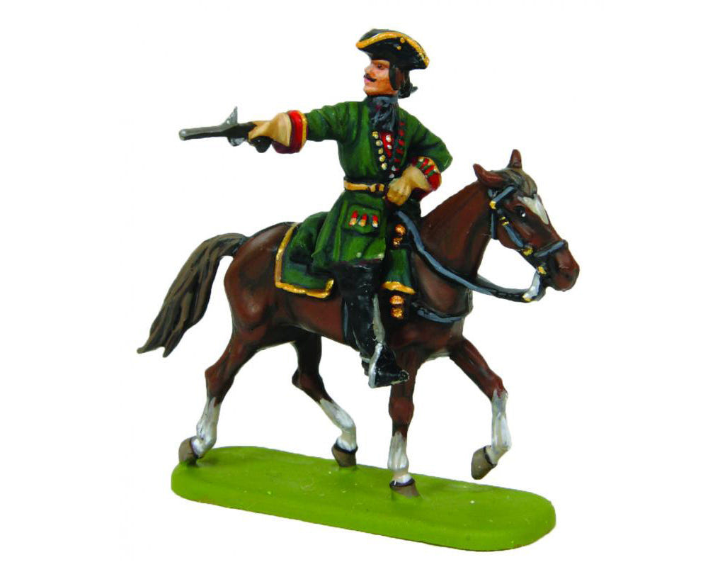 Zvezda 1:72 Dragoons of Peter the Great (10 Mounted Figures & 9 Foot Soldiers) - Z8072