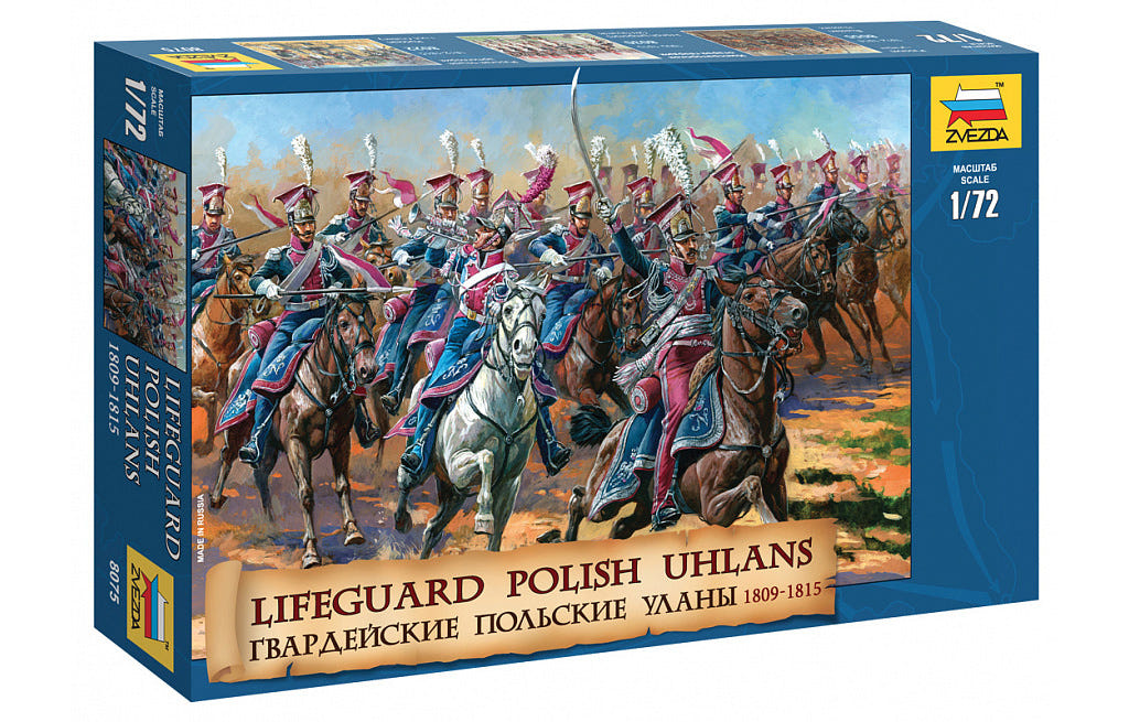 Zvezda 1:72 Polish Uhlans Cavalry (18 Figures) - Z8075