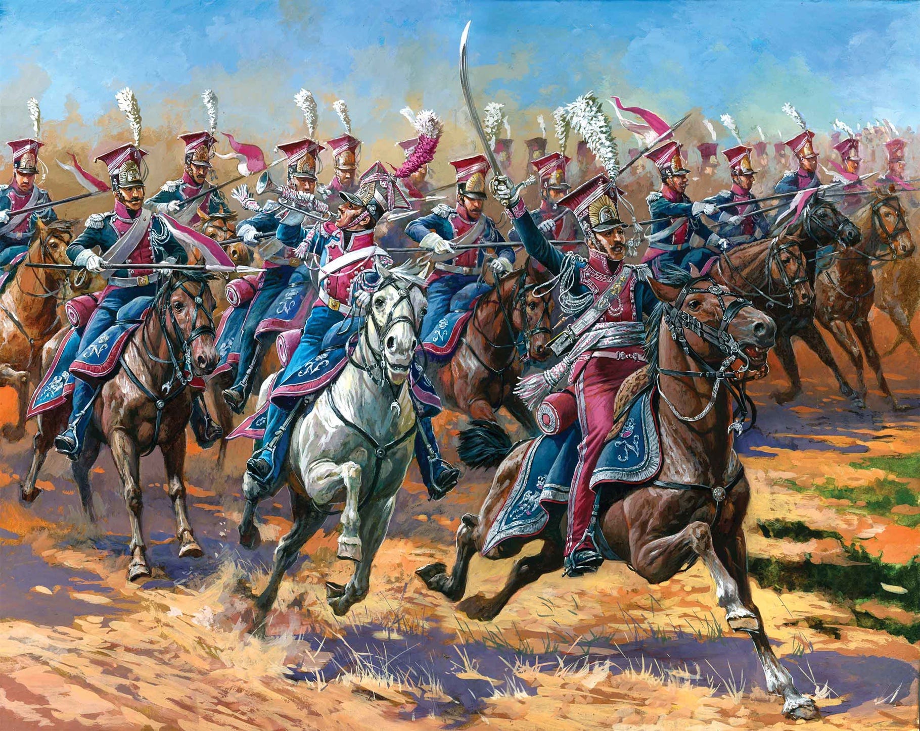 Zvezda 1:72 Polish Uhlans Cavalry (18 Figures) - Z8075