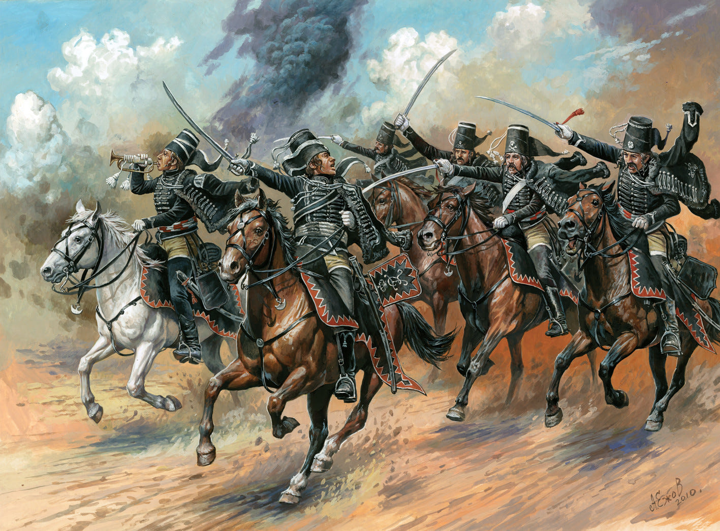 Zvezda 1:72 Black Hussars of Frederik the Great (19 Figures) - Z8079