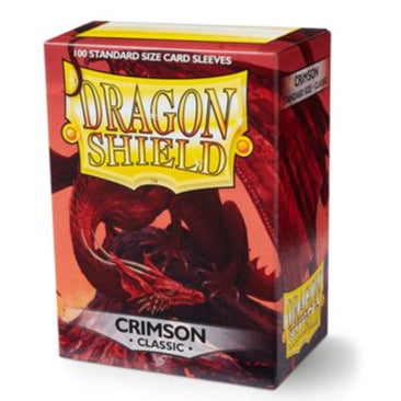 Dragon Shield - Classic Standard Size Sleeves 100pk - Crimson - Loaded Dice