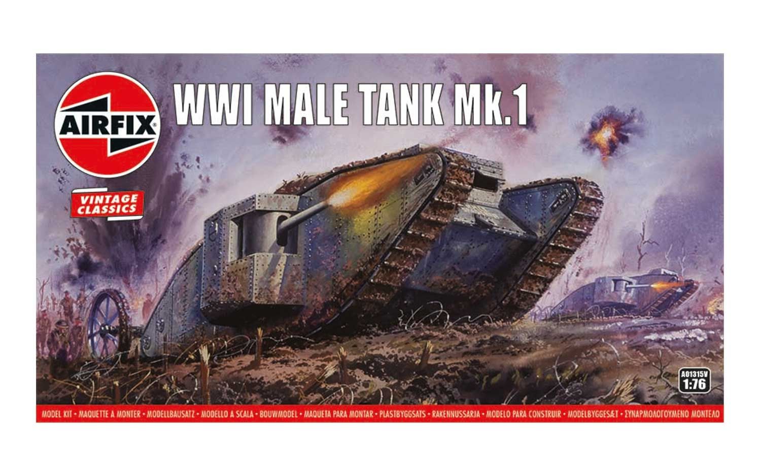 WWI Male Tank Mk.I (1:76) - Loaded Dice Barry Vale of Glamorgan CF64 3HD