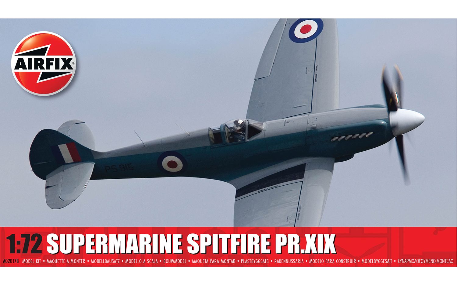 [PRE ORDER] Airfix Supermarine Spitfire PR.XIX 1:72 - Release Date June 2024 - Loaded Dice