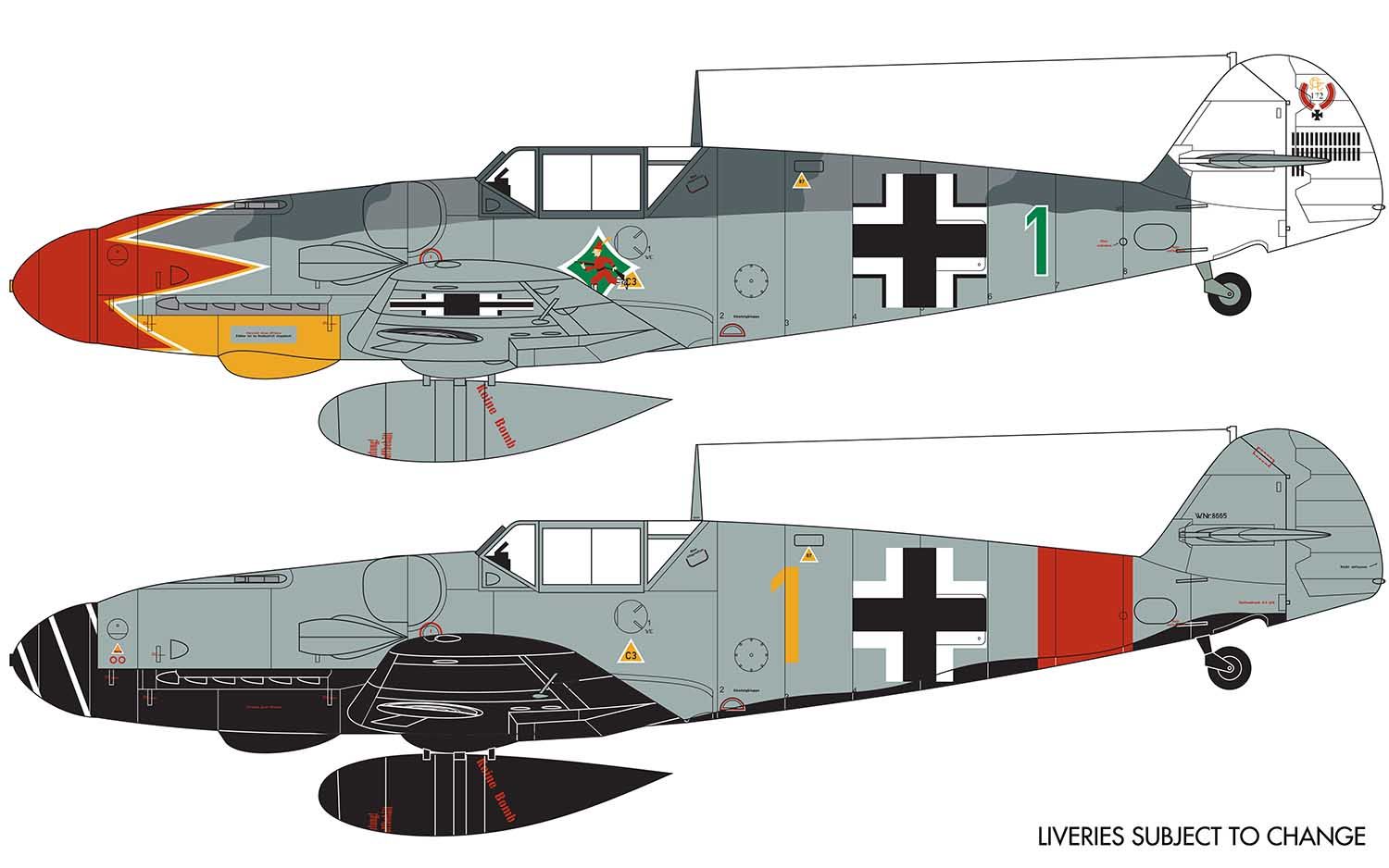 Messerschmitt Bf109G-6 (1:72) - Loaded Dice Barry Vale of Glamorgan CF64 3HD