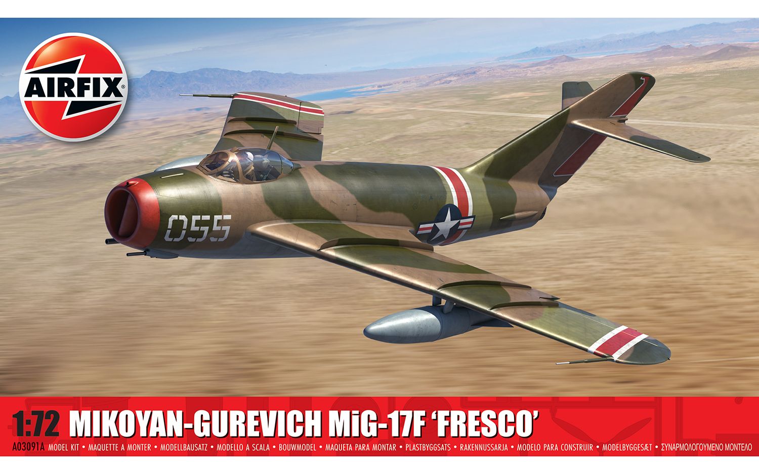 [PRE ORDER] Airfix Mikoyan-Gurevich MiG-17F 'Fresco' 1:72 - Release Date August 2024 - Loaded Dice