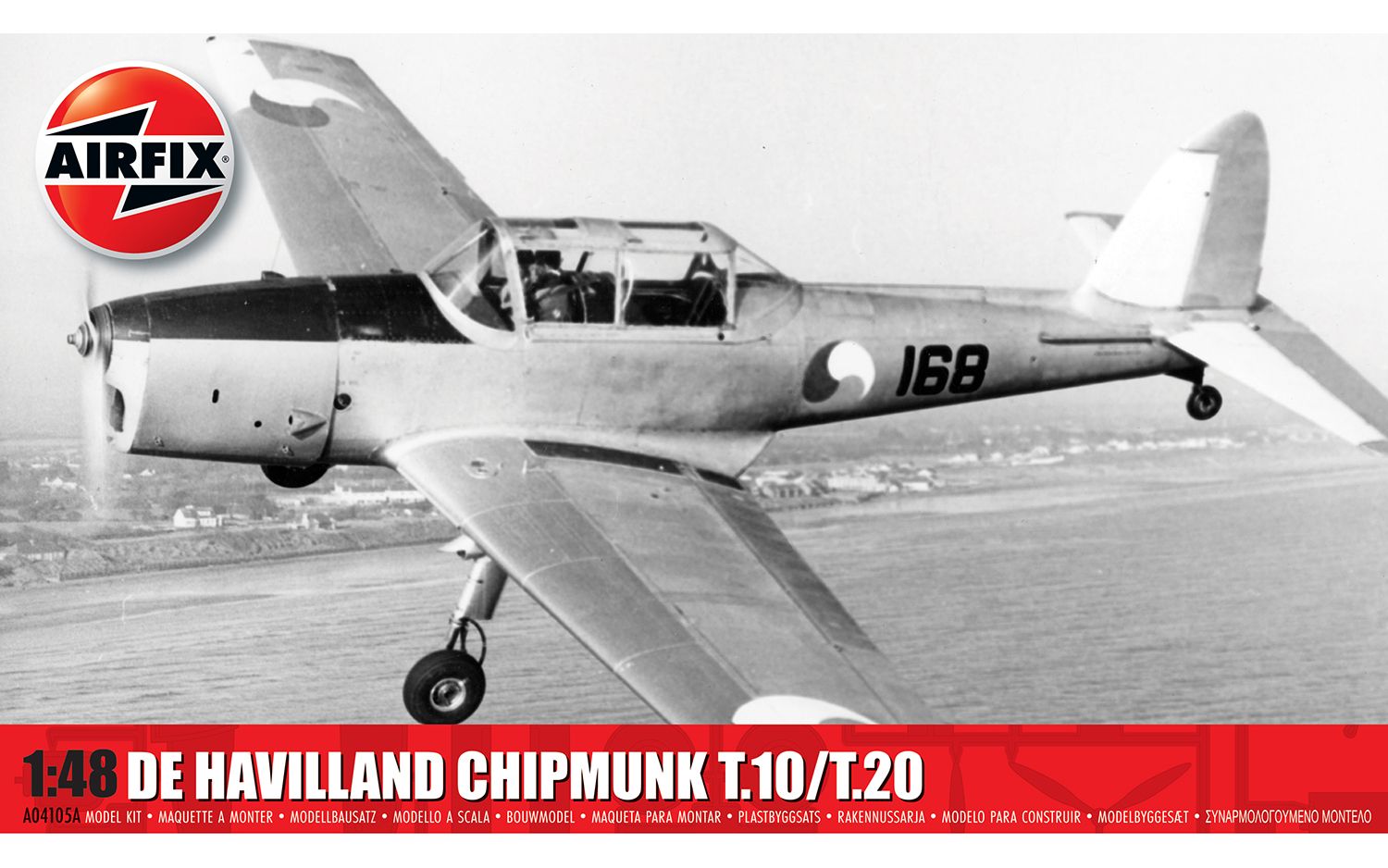 [PRE ORDER] Airfix de Havilland Chipmunk T.10/T.20 1:48 - Release Date July 2024 - Loaded Dice