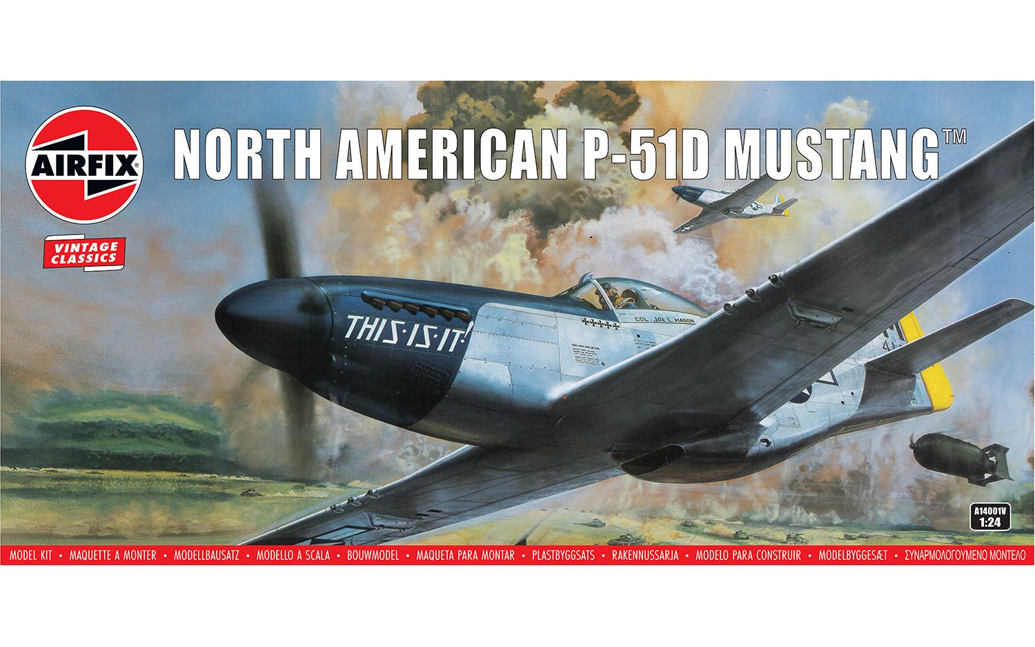 [PRE ORDER] Airfix North American P-51D Mustang 1:24 - Release Date November 2024 - Loaded Dice