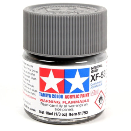 Tamiya Acrylic Paint Mini XF-53 Neutral Grey - Loaded Dice