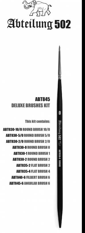Abteilung 502 Deluxe Brushes Kit ABT845 - Loaded Dice Barry Vale of Glamorgan CF64 3HD
