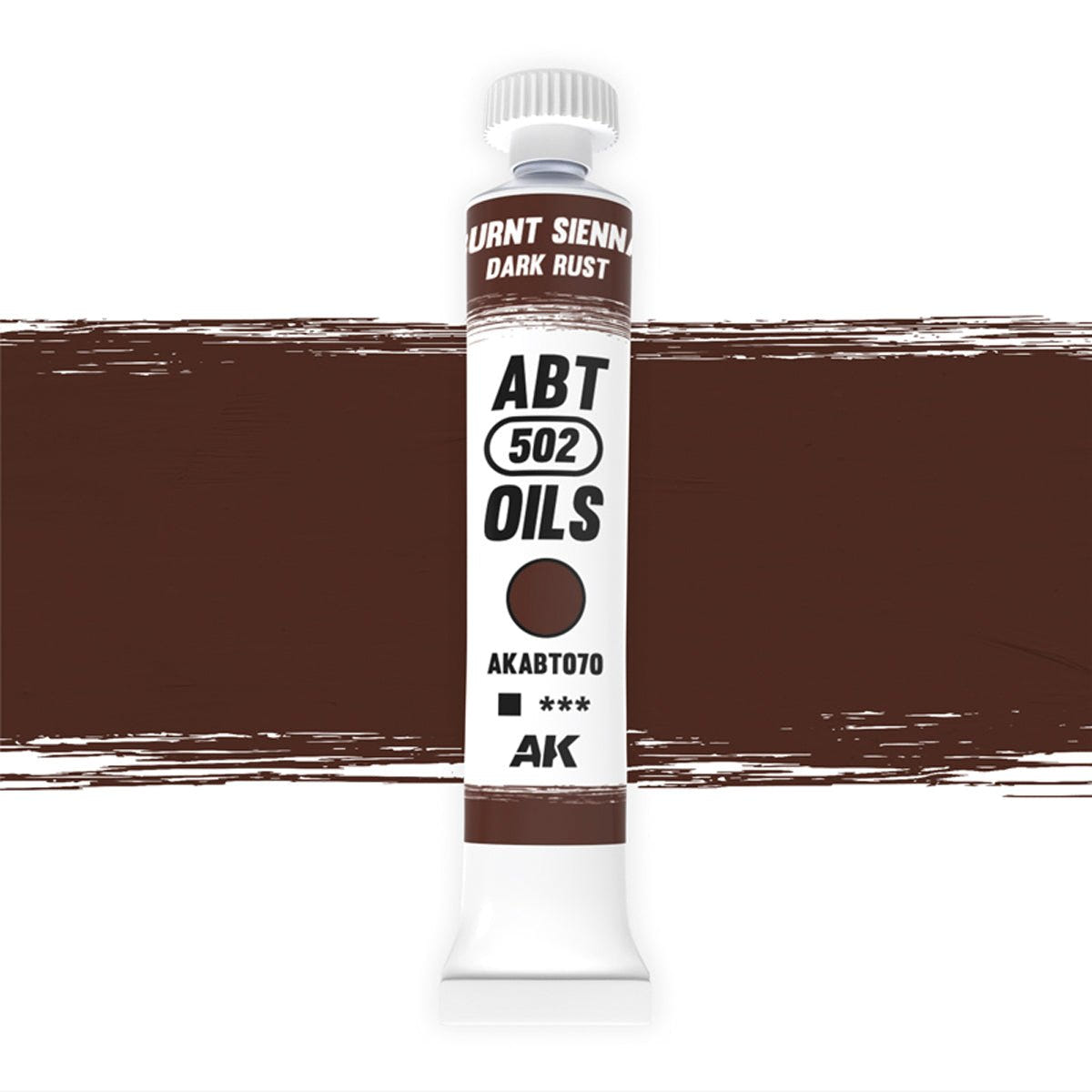 Abteilung 502 oil paint Burnt Sienna / Dark Rust for model weathering