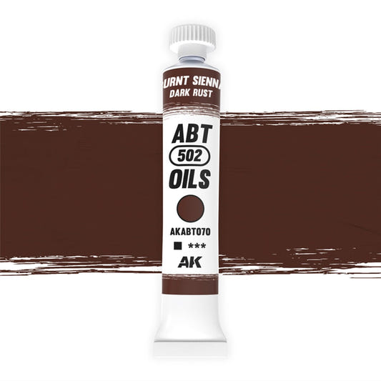 Abteilung 502 oil paint Burnt Sienna / Dark Rust for model weathering