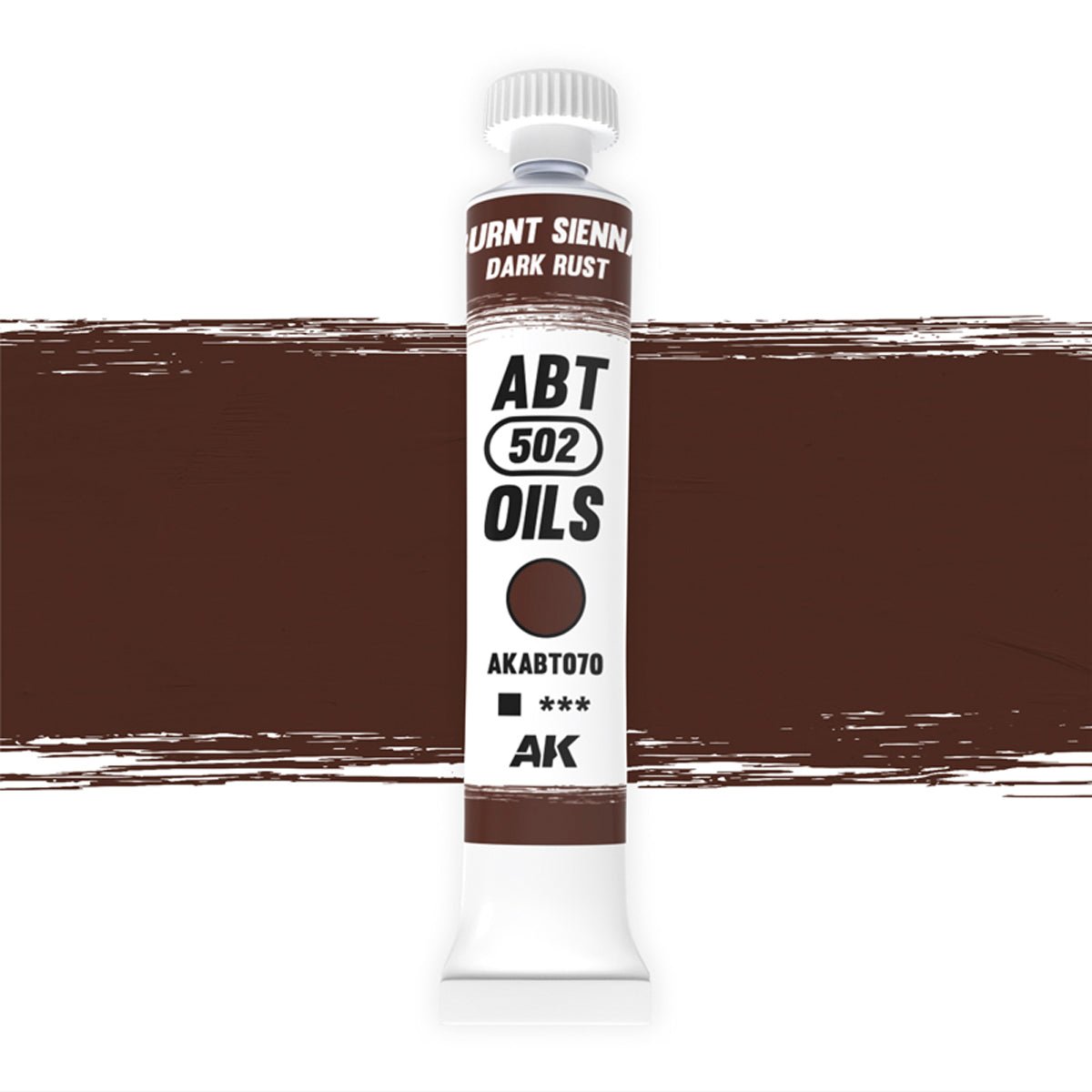 Abteilung 502 oil paint Burnt Sienna / Dark Rust for model weathering