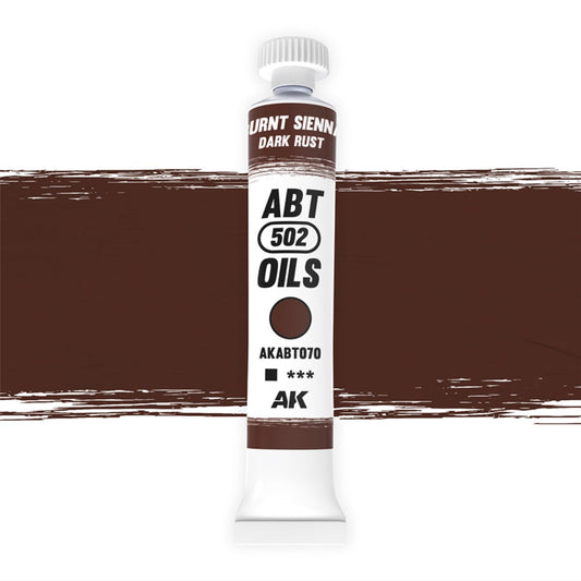 Abteilung 502 oil paint Burnt Sienna / Dark Rust for model weathering