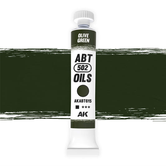 Abteilung 502 oil paint Olive Green for model weathering