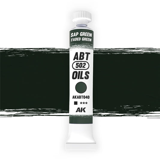 Abteilung 502 oil paint Sap Green / Faded Green for model weathering