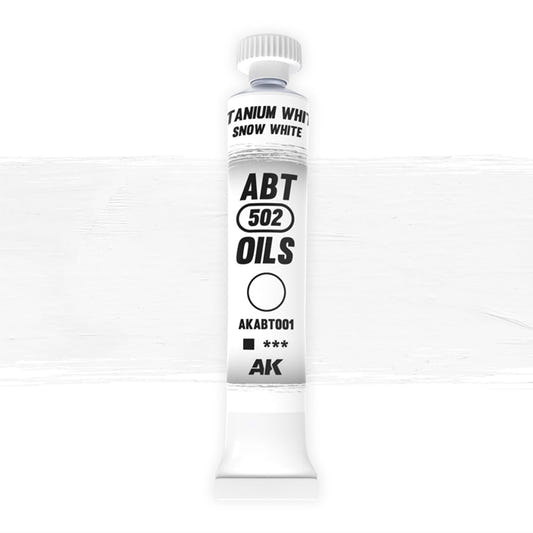 Abteilung 502 oil paint Titanium White / Snow White for model weathering