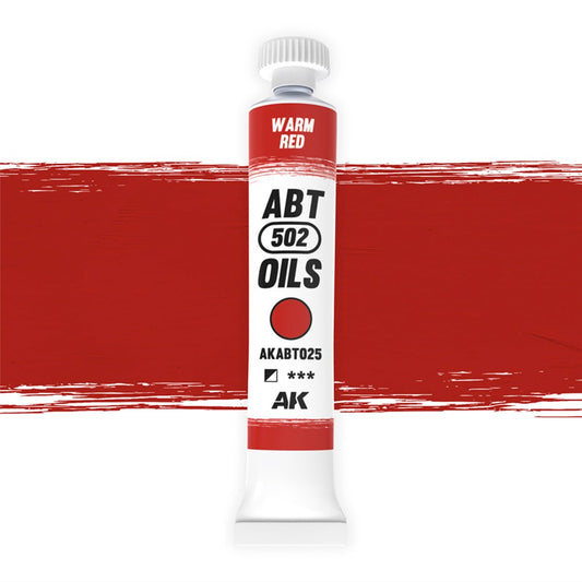 Abteilung 502 oil paint Warm Red for model weathering