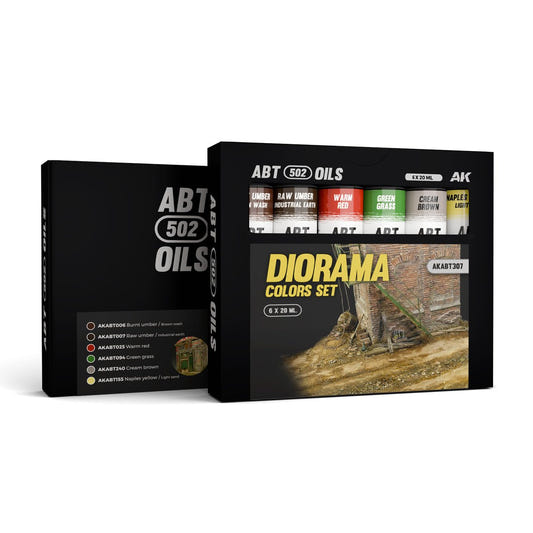 Abteilung 502 oil paint Diorama Colors Set for model weathering