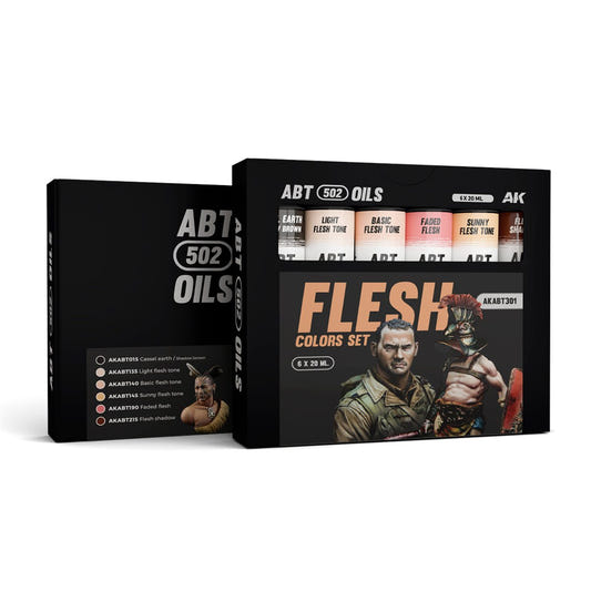 Abteilung 502 oil paint Flesh Colors Set for model weathering