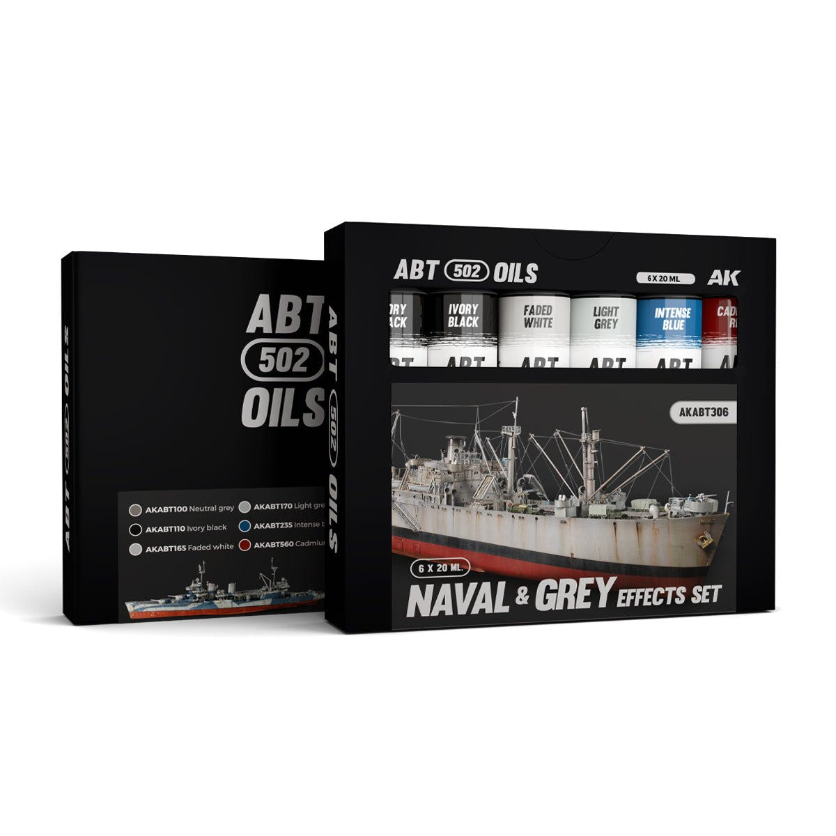 Abteilung 502 oil paint Naval & Grey Effects Set for model weathering