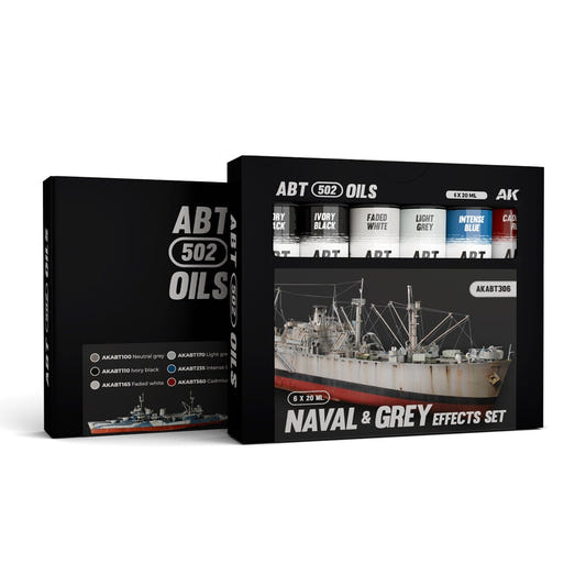 Abteilung 502 oil paint Naval & Grey Effects Set for model weathering