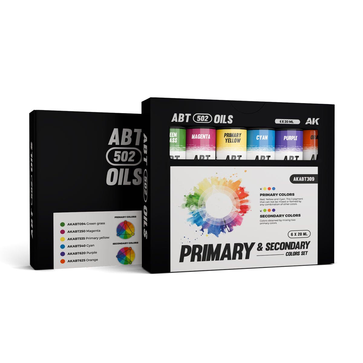 Abteilung 502 oil paint Primary & Secondary Colors Set for model weathering