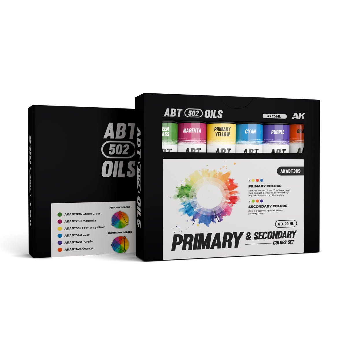 Abteilung 502 oil paint Primary & Secondary Colors Set for model weathering