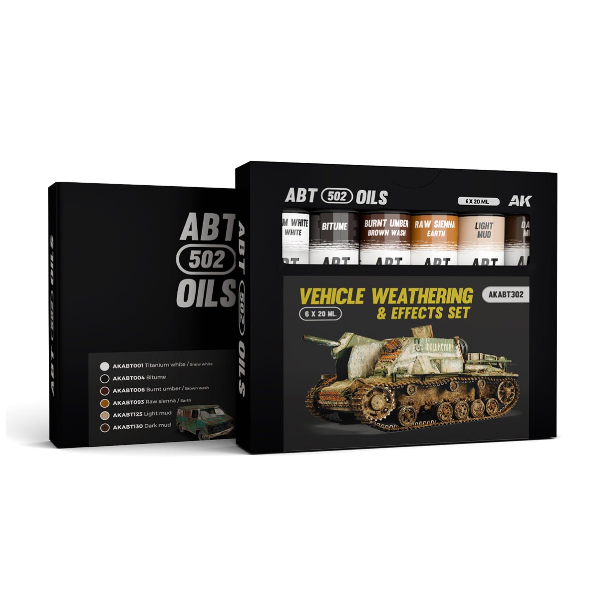 Abteilung 502 oil paint Vehicle Weathering & Effects Set for model weathering