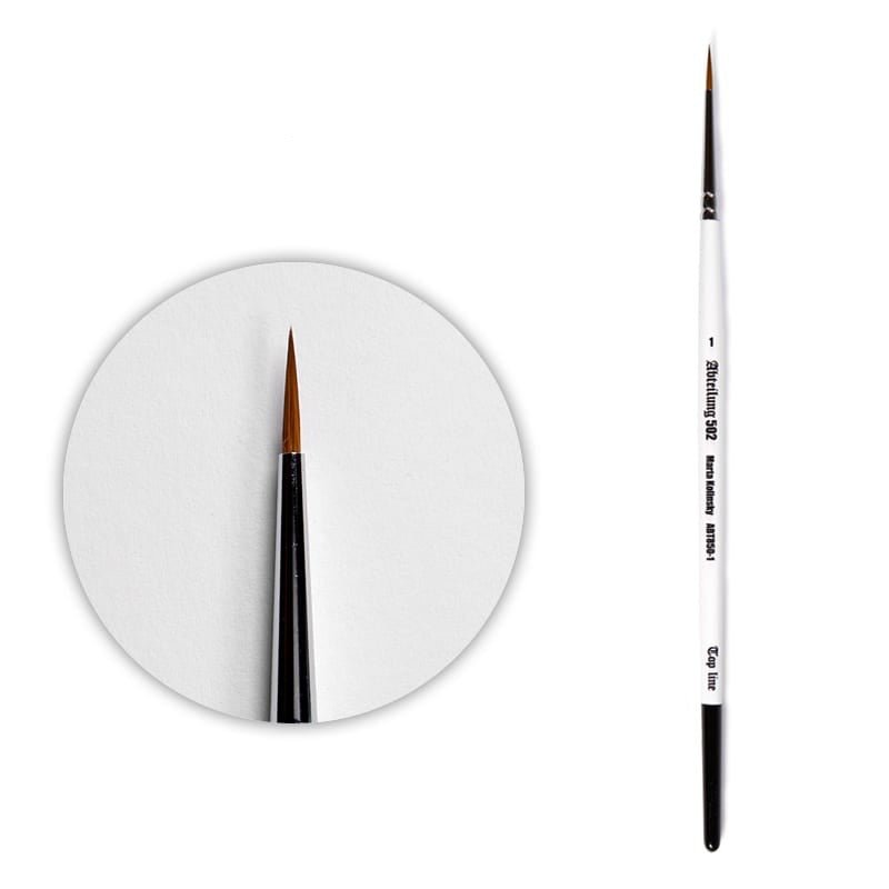 Abteilung 502 TOP LINE Kolinsky Sable Brush 1 modelling brush