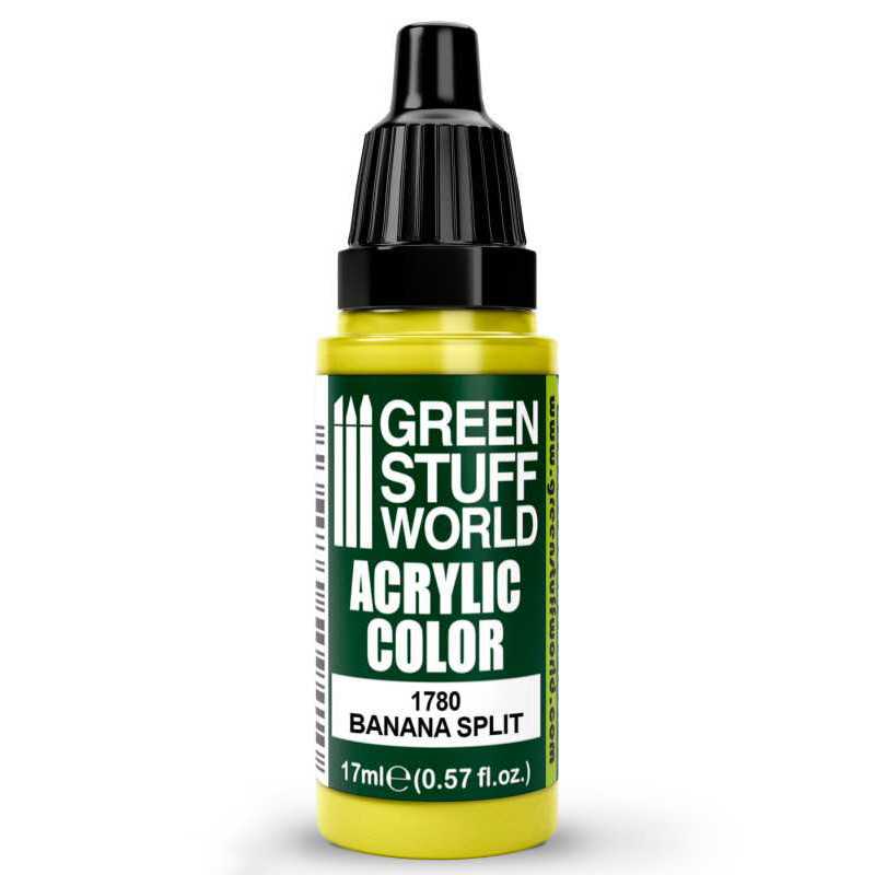 Green Stuff World Acrylic Color Paint - BANANA SPLIT 17ml - Loaded Dice